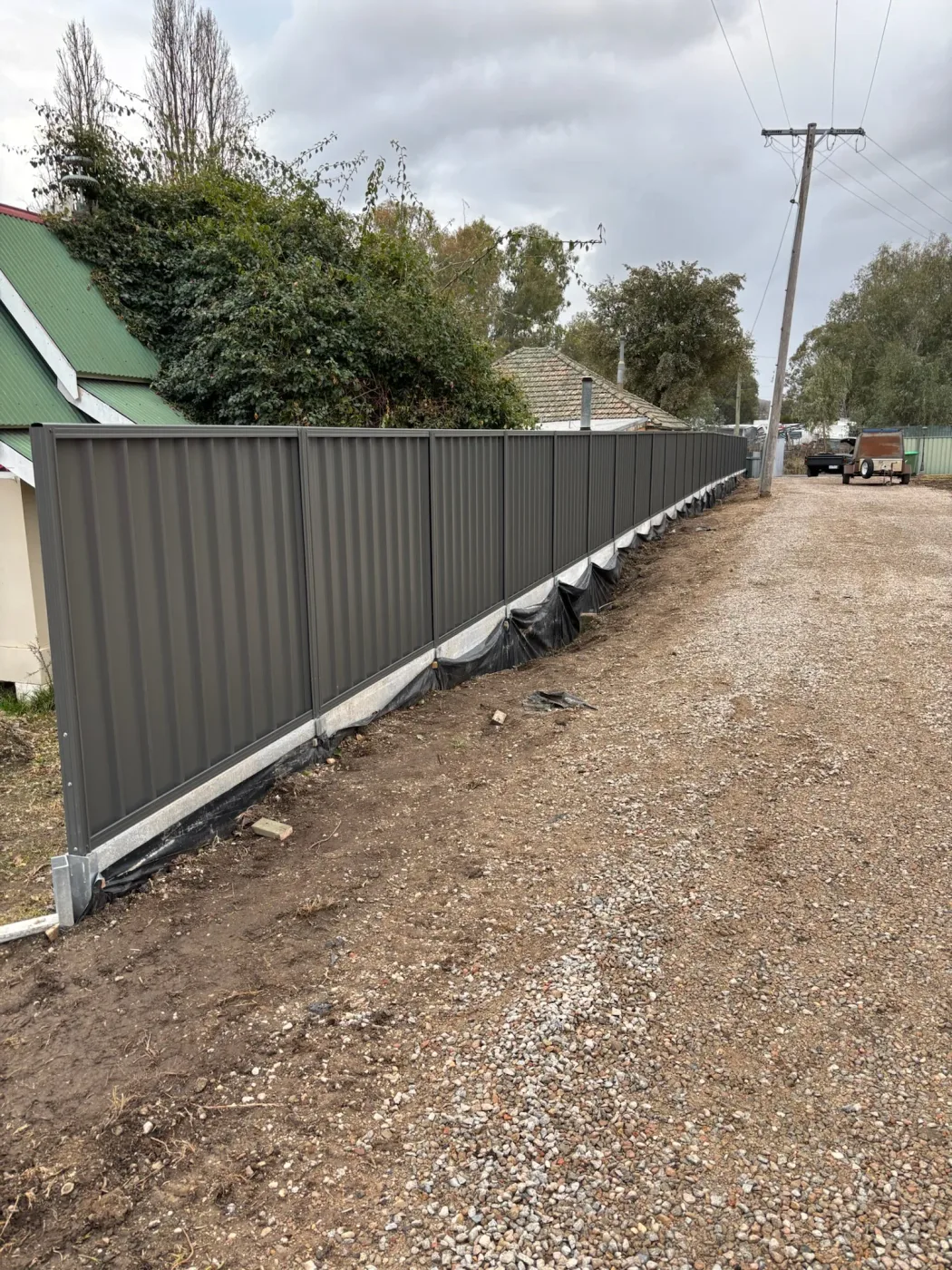Fencing installation project